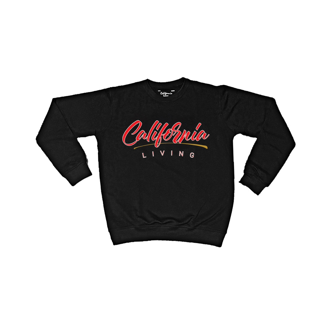 Blk & Crimson California Living Crew Neck