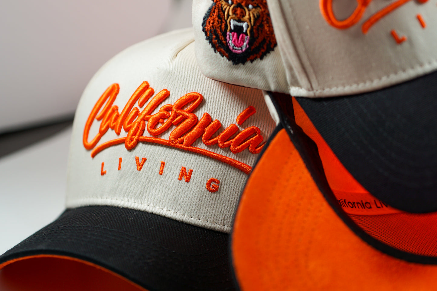 Orange & Cream Hat (FREE SHIPPING)