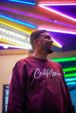California Living crew neck in Burgundy