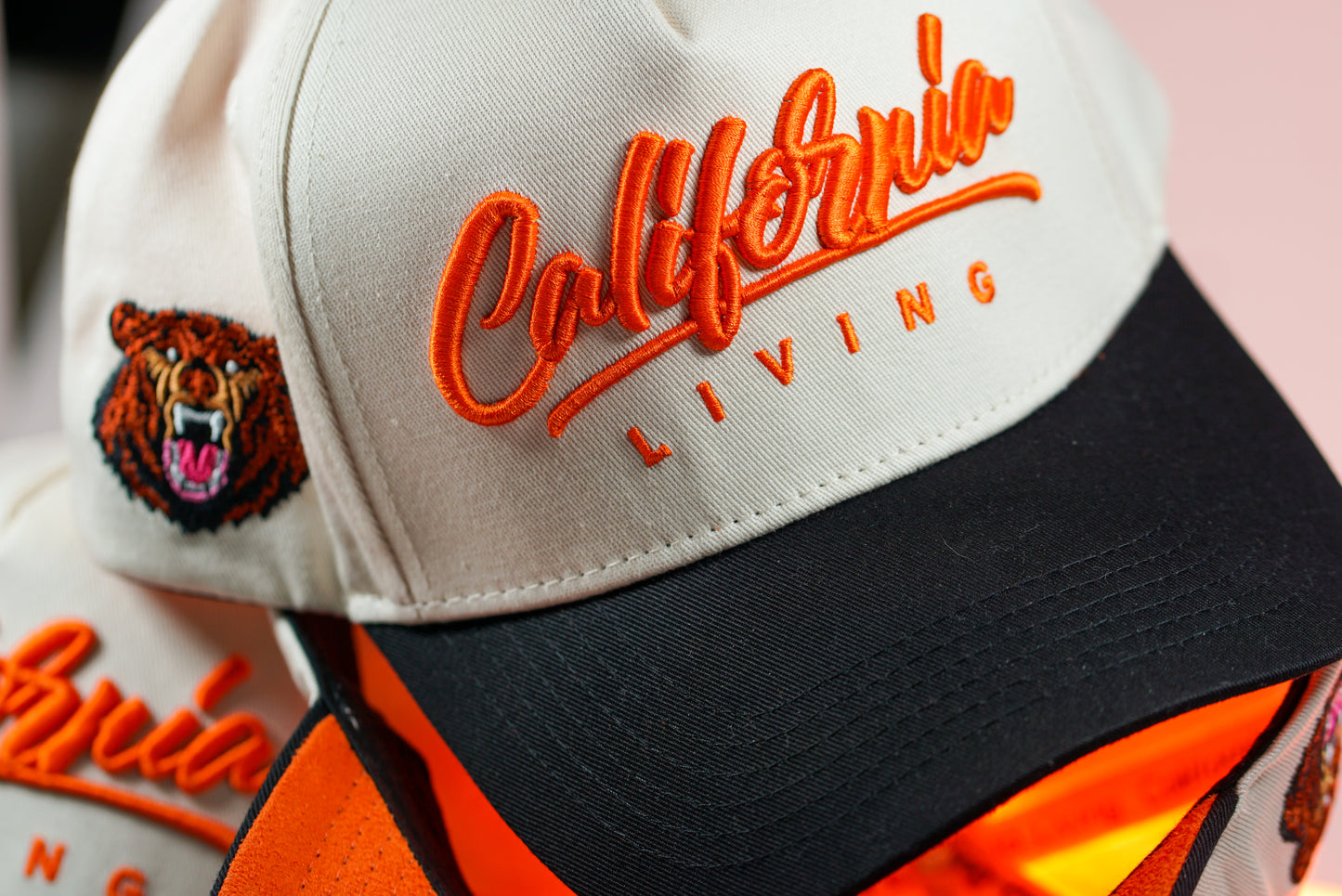 Orange & Cream Hat (FREE SHIPPING)