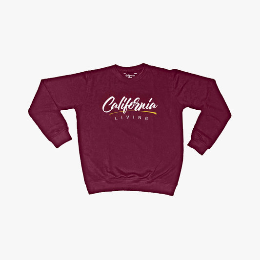 California Living crew neck in Burgundy