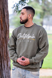 California Living crew neck in Olive