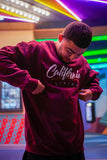 California Living crew neck in Burgundy