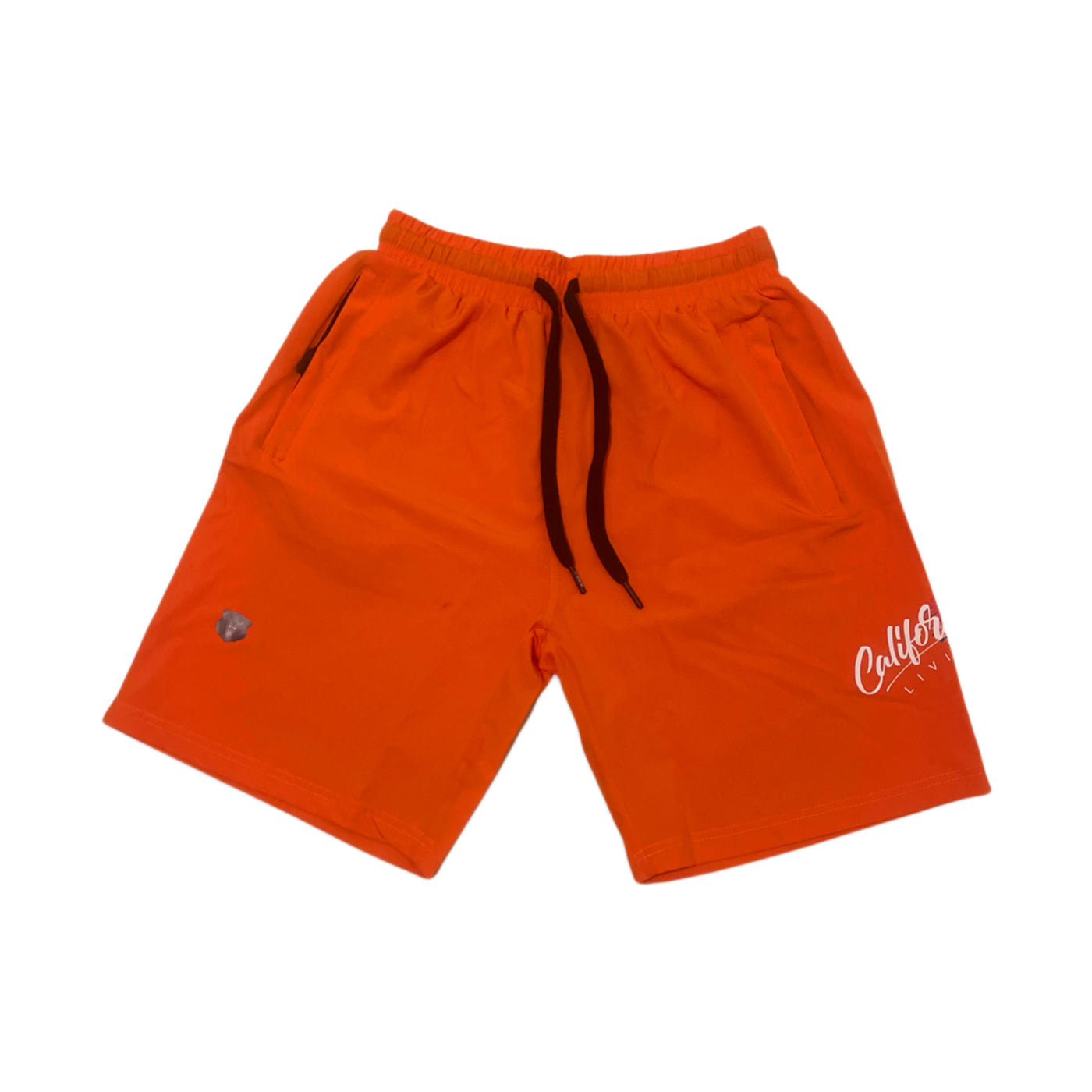 California Living shorts in sunset orange