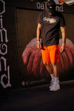 California Living shorts in sunset orange
